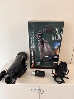 Celestron MAK 90mm Spotting Scope + Plus 8mm-24mm Zoom Lens + iPhone mount