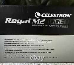 Celestron Regal M2 100ED Spotting Scope 22-67x Zoom + Manfrotto 725B Tripod