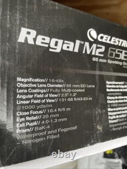 Celestron Regal M2 65ED Spotting Scope 52304 Open Box