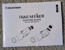 Celestron TrailSeeker 65mm Angled Spotting Scope Original Packaging, Opened