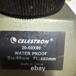 Celestron Ultima 80 Angled Spotting Scope 20-60x80mm Waterproof Green/Black