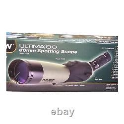 Celestron Ultima 80 Angled Spotting Scope 8-24x80mm Zoom Eyepiece #52250 READ