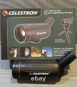 Celsetron C70 Mini Mak 70 mm spotting scope includes table top tripod
