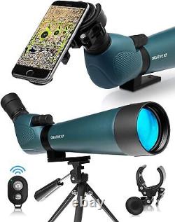 Creative XP Spotting Scopes for Hunting Waterproof Scope, Green HD 20-60x80mm