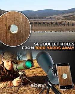 Creative XP Spotting Scopes for Hunting Waterproof Scope, Green HD 20-60x80mm