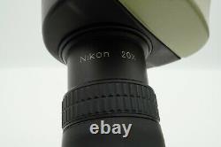 EXC+3 Nikon Fieldscope ED 60 scope + Eyepieces 20X with filter from Japan #797