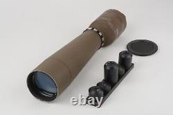 EXC+ SWIFT 821 SPOTTING SCOPE with5x eyepieces (15, 20, 30, 40, 60X) TESTED, GREAT