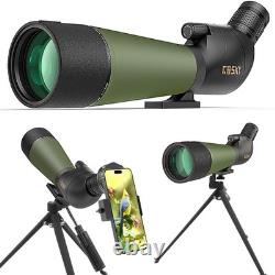 Flagship DiamondEdge 20-60x80 Spotting Scope with Tripod, Carrying Bag and Qu