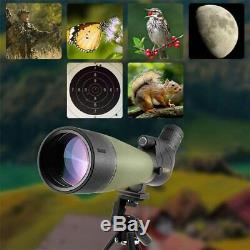 Gosky 20-60x 80 Zoom Spotting Scope Target Shooting Hunting HD with Camera Mount