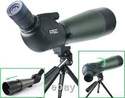 Gosky 20-60x80 Porro Prism Spotting Scope Target Shooting Hunting Bird Watching
