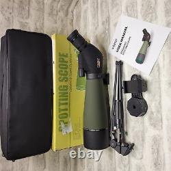 Gosky 20-60x80 Spotting Scope with Tripod, Carrying Bag and Quick Phone Mount