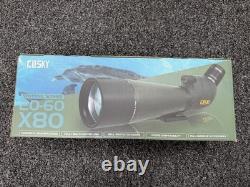 Gosky Flagship DiamondEdge 2060x80 Spotting Scope with Tripod, Carrying Bag