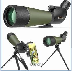 Gosky Flagship DiamondEdge 2060x80 Spotting Scope with Tripod, Carrying Bag