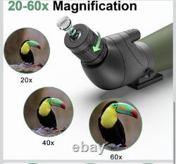 Gosky Flagship DiamondEdge 2060x80 Spotting Scope with Tripod, Carrying Bag