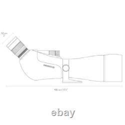 HAWKE Endurance ED 25-75x85 Green Angled Spotting Scope 56203