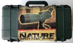Hawke Nature 20-60x60mm Angled Spotting Scope Kit Tripod Hard & Soft Case NEW
