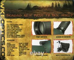 Hawke Nature 20-60x60mm Angled Spotting Scope Kit Tripod Hard & Soft Case NEW