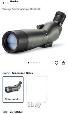 Hawke Vantage 20-60x60mm (60 mm) Angled Spotting Scope w Tripod and Case