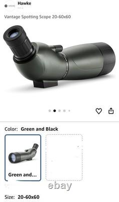 Hawke Vantage 20-60x60mm (60 mm) Angled Spotting Scope w Tripod and Case