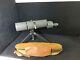 J Unertl 24X63 Spotting Scope / Vintage Al Freeland type bench stand Military