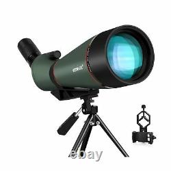 KEXWAXX Spotting Scopes 100MM 25-75X HD Monocular Telescope for Bird Watching