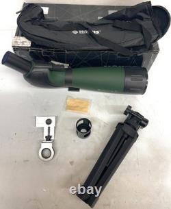 Konus 20-60x80 Zoom Angled Spotting Green Scope with Tripod, Black/Green, #7126