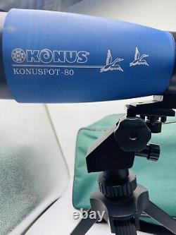 Konus Konuspot 80 Spotting Scope with Tripod Green Soft Case 20-60x80mm