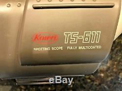 Kowa Spotting Scope TS-611 with Skua Case + NIB Kowa TSNE-Z4 20x-60x Eyepiece