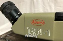 Kowa TSN-1 Spotting Scope Offset 45 Deg. 77MM With Case 20-60x Japan Vintage