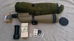 Kowa TSN-2 60X Straight Spotting Scope with 3 Lenses and Case