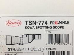 Kowa TSN-774 Prominar Straight Spotting Scope 30x Wide Eyepiece Box Pristine