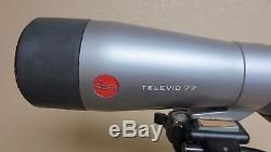 LEICA Televid 77 Spotting Scope with20-60X Eyepiece & Bogen 3221w TriPod & Head