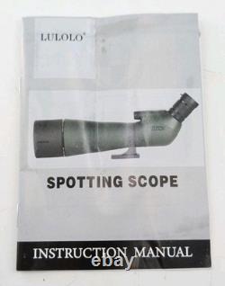 LULOLO 30-90x92 UHD High Power Spotting Scope With Tripod & Phone Adapter Green