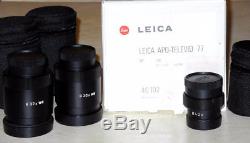 Leica APO-Televid 77 Angled Spotting Scope With 3 Oculars 20X, 32X, 40X, box, Mint-