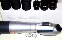 Leica APO-Televid 77 Angled Spotting Scope With 3 Oculars 20X, 32X, 40X, box, Mint-