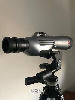 Leica APO Televid 77 Spotting Scope 20-60x Eyepiece Fluorite Lens + Bogen Tripod