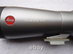 Leica Televid 77 Angled Spotting Scope with case & 20x-60x Eyepiece Ex Condition