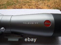 Leica Televid 77 Angled Spotting Scope with case & 20x-60x Eyepiece Ex Condition