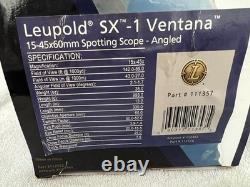 Leupold 15-45x60 SX-1 Ventana Spotting Scope Angled Eyepiece New in box