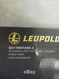 Leupold 170760 SX-1 Ventana 2 20-60x80mm Straight Spotting Scope Kit