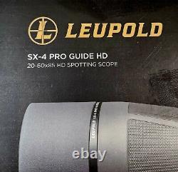 Leupold 177598, SX-4 Pro Guide HD 20-60x85mm Spotting Scope Hunting Spot Deer