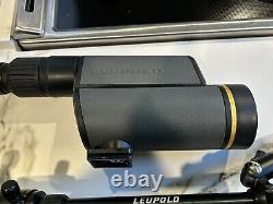 Leupold GR 12-40x60mm HD Straight Gold Ring Spotting Scope witheyepiece With Tripod