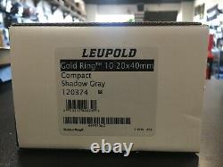 Leupold Gold Ring 10-20x40mm Compact Shadow Gray New