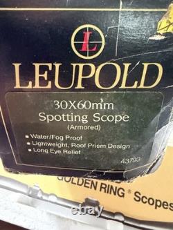 Leupold Gold Ring 30x60 Spotting Scope In Original Box With Manual
