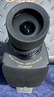 Leupold Green Ring Sequoia Spotting Scope 15-45x 60mm Angled Eyepiece Black
