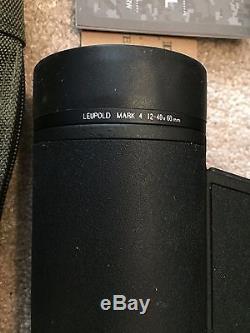 Leupold Mark 4 Spotting Scope, 12-40X60 with Mil-Dot Reticle