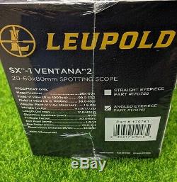 Leupold SX-1 Ventana 2, 20-60X80mm, Angled Black Spotting Scope 170761