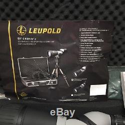 Leupold SX-2 Kenai Spotting Scope 2 25-60X80mm, HD, Angled, Gray/Black 2606
