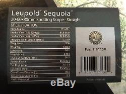 Leupold Sequoia 20-60x80mm Spotting Scope Hunting Birding