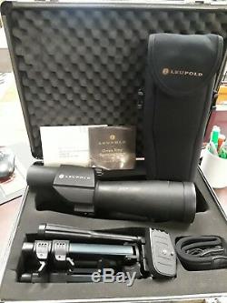 Leupold Sequoia Green Ring Spotting Scope 15-45×60 With Tripod And Hard Case